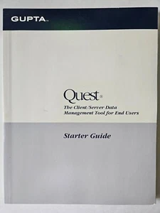 GUPTA - Quest - The Client Server Data Management Tool - Starter Guide! - Picture 1 of 1