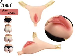 Tanga vagina falsa de silicona BIMEI Panty ropa interior punta camel transgénero - Imagen 1 de 10
