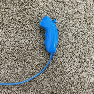 Original Nintendo Wii Nunchuk Controller Blue RVL-004 | Used - Picture 1 of 6