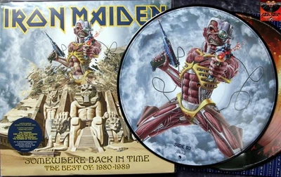 Iron Maiden - SOMEWHERE BACK IN TIME-THE BEST OF 1980-1989  PICTURE DISC ULTRARA - Immagine 1 di 4