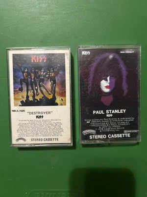 KISS Destroyer 1976 Casablanca Records Cassette  And Paul Stanley cassette - Image 1 of 3