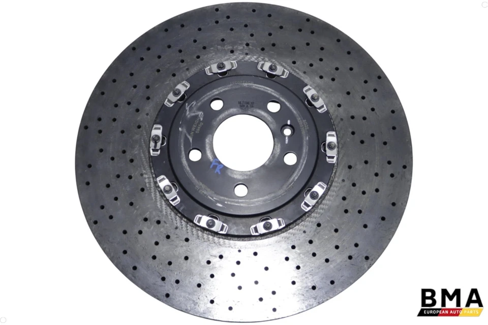 *损坏* McLaren 570S 右前碳陶瓷制动转子 2016 - 2021 原始设备制造商 — 第 1/4 张图片