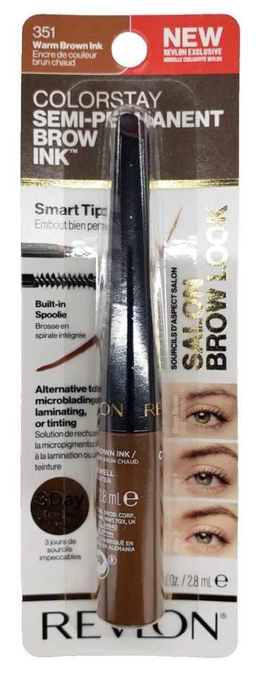 NEW Revlon ColorStay COLOR STAY Semi-Permanent Brow Ink -351 Warm Brown Ink - Image 1 of 1