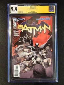 Batman #1 CGC SS 9.4 GRADED w/SCOTT SNYDER AUTOGRAPH 1ST PRINT NOV 2011 NEW 52 - Picture 1 of 3