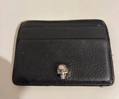 Alexander McQueen Leather Skull Card Wallet - Image 1 of 4