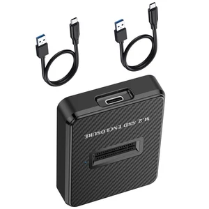 M.2 to USB Dock Station Base NVMe to USB C Reader Adapter For M Key B+M Key SSD - Photo 1/8