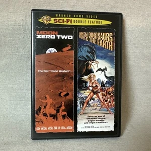 MOON ZERO TWO WHEN DINOSAURS RULED THE WORLD (DVD Double Feature) Sci-Fi WB Cult - Picture 1 of 4