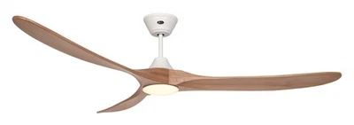 Dc Ceiling Fan Soft Remote Control LED Dimmable Eco Genuine 180cm White Oak - Image 1 of 4