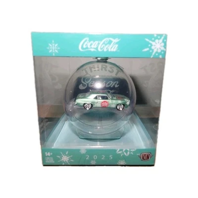 Рождественское украшение 2025 M2 Machines — Coca-Cola 1969 Chevy Camaro — быстрая доставка - Изображение 1 из 2