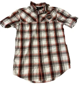 Harley-Davidson Genuine Motorclothes Size Small Plaid Button Down Shirt. - Picture 1 of 9