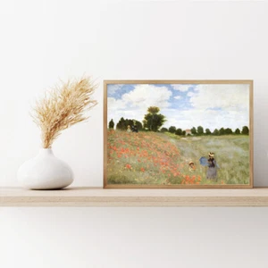 Poppy Field in Argenteuil, Claude Monet Poster Premium Quality Choose your Size - Picture 1 of 3