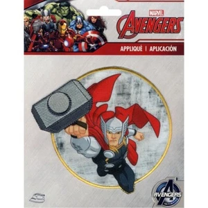 Marvel Avengers Thor - 5" Logo Ironed On Badge - Embroidered Applique Patch - Picture 1 of 2