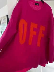 Grace Pullover! XXL! Pink und orange - lässig, kastig geschnitten! - Bild 1 von 13