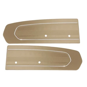 1967 FORD MUSTANG COUPE FB CONVERTIBLE STANDARD PARCHMENT DOOR PANELS LH RH PAIR - Picture 1 of 2