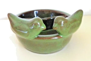 Ceramic Bird Dish with 2 compartments - Picture 1 of 2