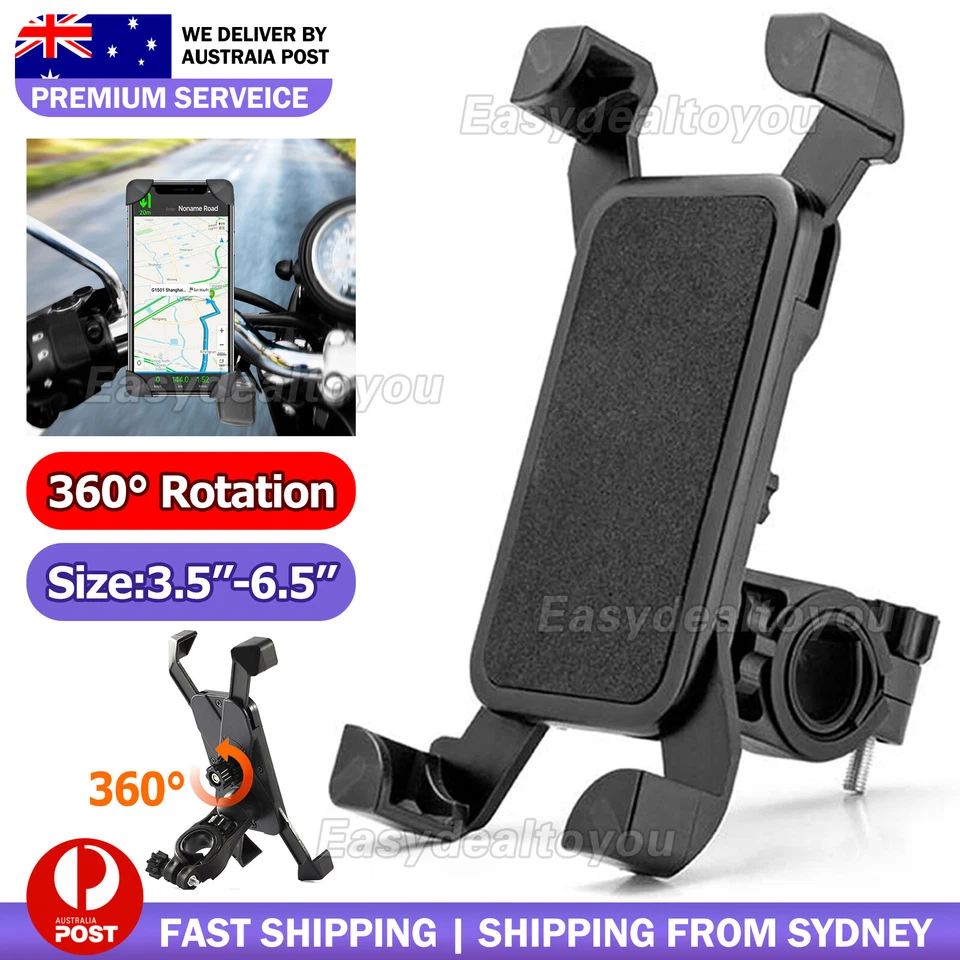360° Rotation Bike Phone Holder Handlebar Mount for Motorcycle Bicycle MTB AU - image 1 of 4