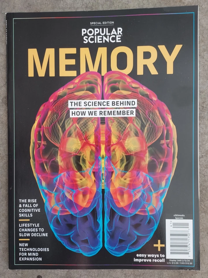Special Edition POPULAR SCIENCE Magazine MEMORY Science Behind How We Remember  - Image 1 of 1
