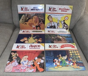 6 Walt Disney Home Video LASERDISC Pete’s Dragon Christmas Davey Crockett 7-Disc - Picture 1 of 13