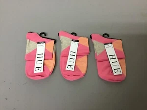 NWT Women's Hue Argyle Shortie Socks One Size Pinkie 3 Pair #237W - Picture 1 of 2