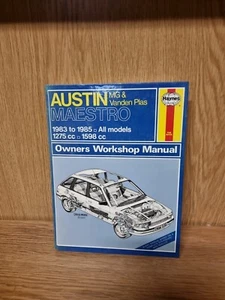 Austin Maestro MG & Vanden Plas Haynes Workshop Manual 1983-1985 (17c) - Picture 1 of 2