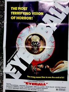 EYEBALL 27x41 1975 UMBERTO LENZI GIALLO HORROR Movie Poster NM - Picture 1 of 3
