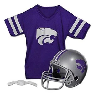 NCAA Kids Football Helmet + Jersey Sets - College Kansas State Wildcats - Picture 1 of 8