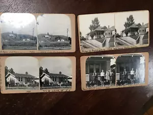 4 Stereoview Karten, Los Angeles Häuser, 1918 1919 1920, Alma St L.A. - Bild 1 von 17