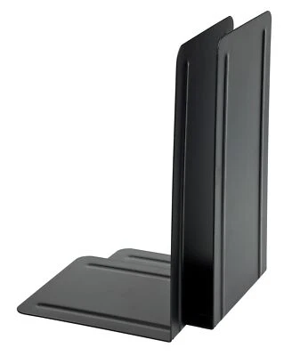 BÜRO-KLEINTEILE Buchstuetzen aus Metall 130x240x140 Schwarz