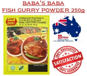 New Premium BABA'S Malaysia BABA Fish Curry Powder 250g plus Free Shipping - Picture 1 of 1