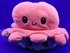Tee Turtle Cute Octopus Reversible Plush Stuffed Animal Toy Green & Pink