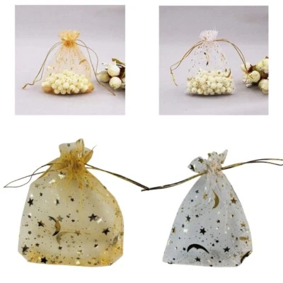 Decorative Star Themed Drawstring Storage Bag Organizers For Household Items - Image 1 of 4