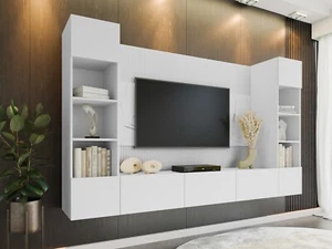 Wohnwand Beatriz I TV-Schrank Wohnzimmer-Set Wohnmöbel Modern Wohnzimmer M24 - Bild 1 von 18