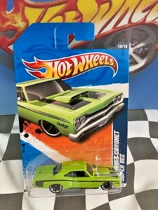 Hot Wheels 2011 Muscle Mania 10/10 110 1969 '69 Dodge Coronet Super Bee LIME MC5 - Picture 1 of 1