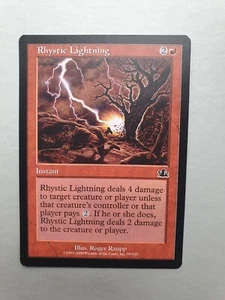 Rhystic Lightning , MTG Prophecy (2000). Common Red Instant NM - Picture 1 of 2