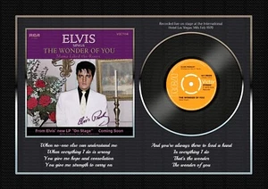 Elvis Presley - The Wonder of You - A4 Signed Photo Print Memorabilia - Picture 1 of 8
