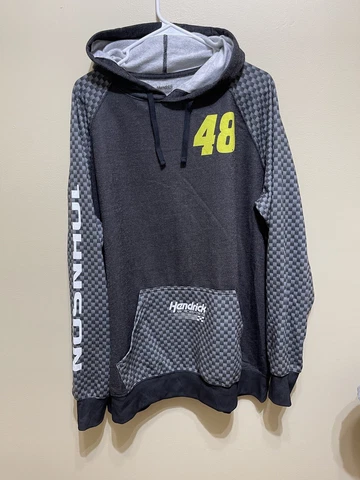 Jimmie Johnson Hendrick Motorsports Hoodie Nascar Men’s Size Large Carbon Sub Cover