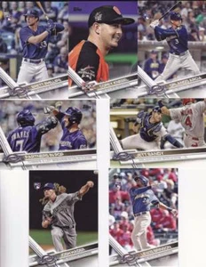 2017 TOPPS UPDATE MILWAUKEE BREWERS team set (7 cards) BRINSON, PHILLIPS RC - Picture 1 of 1