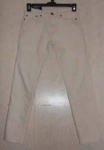 EXCELLENT WOMENS HOLLISTER DISTRESSED IVORY DENIM SKINNY JEAN SIZE 28 - Picture 1 of 3