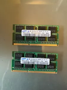 Samsung Laptop RAM 4GB 2x 2GB PC3-8500S DDR3 1066MHz - Picture 1 of 2