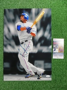 NELSON CRUZ TEXAS RANGERS WASHINGTON NATIONALS SIGNED 12x18 PHOTO JSA COA - Picture 1 of 4