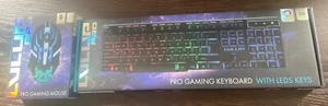 Lvlup Pro Gaming Keyboard w/ Multicolor LED + Pro Gaming Mouse New - Picture 1 of 5