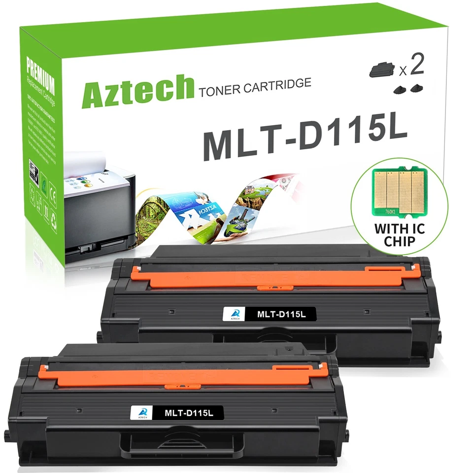 4PK Black MLT-D115L 115L Toner Cartridge fits for Samsung SL-M2880FW M2670 M2870