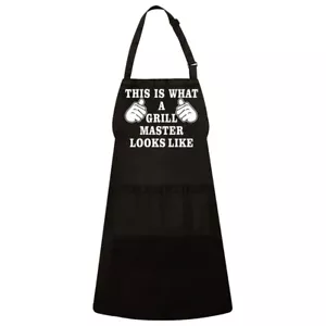 Man Myth BBQ Legend Barbecue Grilling Dad Grillfather BBQ Adjustable Apron - Picture 1 of 2