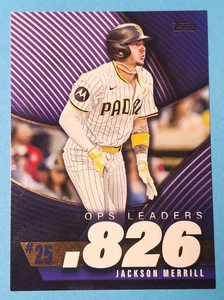 MLB - Jackson Merrill - OPS Leaders #OPS-25 - 2025 Topps - Picture 1 of 2