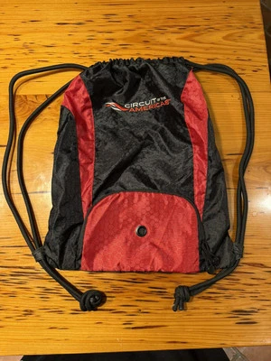 Mochila COTA Circuit Of The Americas Pull String roja y negra Foto 1 de 4