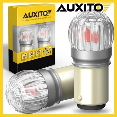 AUXITO 1157 LED Super Rojo Brillante Freno Trasero Luz de Parada Bombillas de Estacionamiento 7528 BAY15D Foto 1 de 4