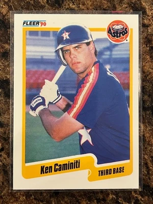 Ken Caminiti 1990 Fleer #225 - Image 1 of 2