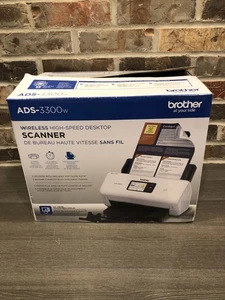 Brother ADS-3300W Wireless, High-Speed Desktop Scanner in Box - Afbeelding 1 van 17