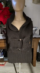 Old Navy braune Strickjacke Pullover, XS. Neu mit Etikett - Bild 1 von 11