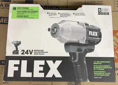 Flex FX1471-1CP бесщеточный 24V 1/2» высокий крутящий момент гайковерт - набор 5,0 Ач новый - Изображение 1 из 3